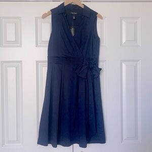 White House Black Market Navy Shirtdress